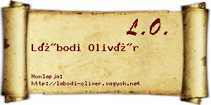 Lábodi Olivér névjegykártya